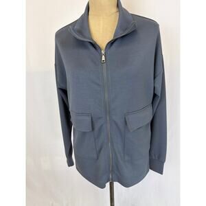 NWT Soya Concept Concrete Grey Modal Work Out / Casual Jacket MED #0518